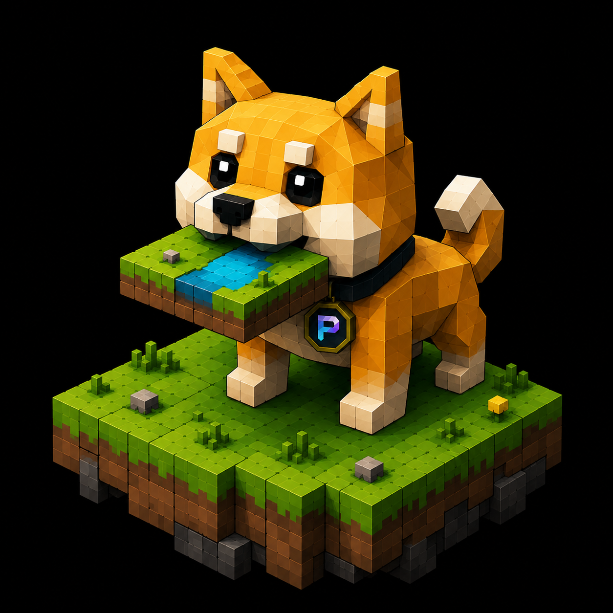 Pixel Doge logo